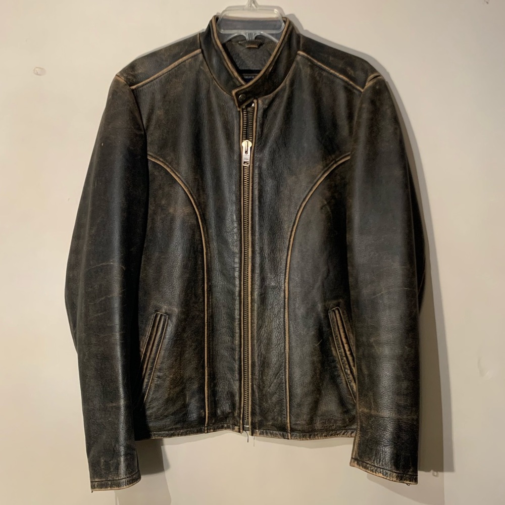 American Eagle Men’s Distressed Leather Jacket